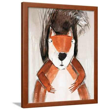 Playful Squirrels - Playful Squirrel Framed Print Wall Art By Madelaine Morris