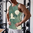 thumbnail image 5 of KLL Lotus Golden Line Print Men's Muscle Gym Workout Stringer Tank Tops Bodybuilding Fitness T-Shirts Tank Tops Men-XX-Large, 5 of 7