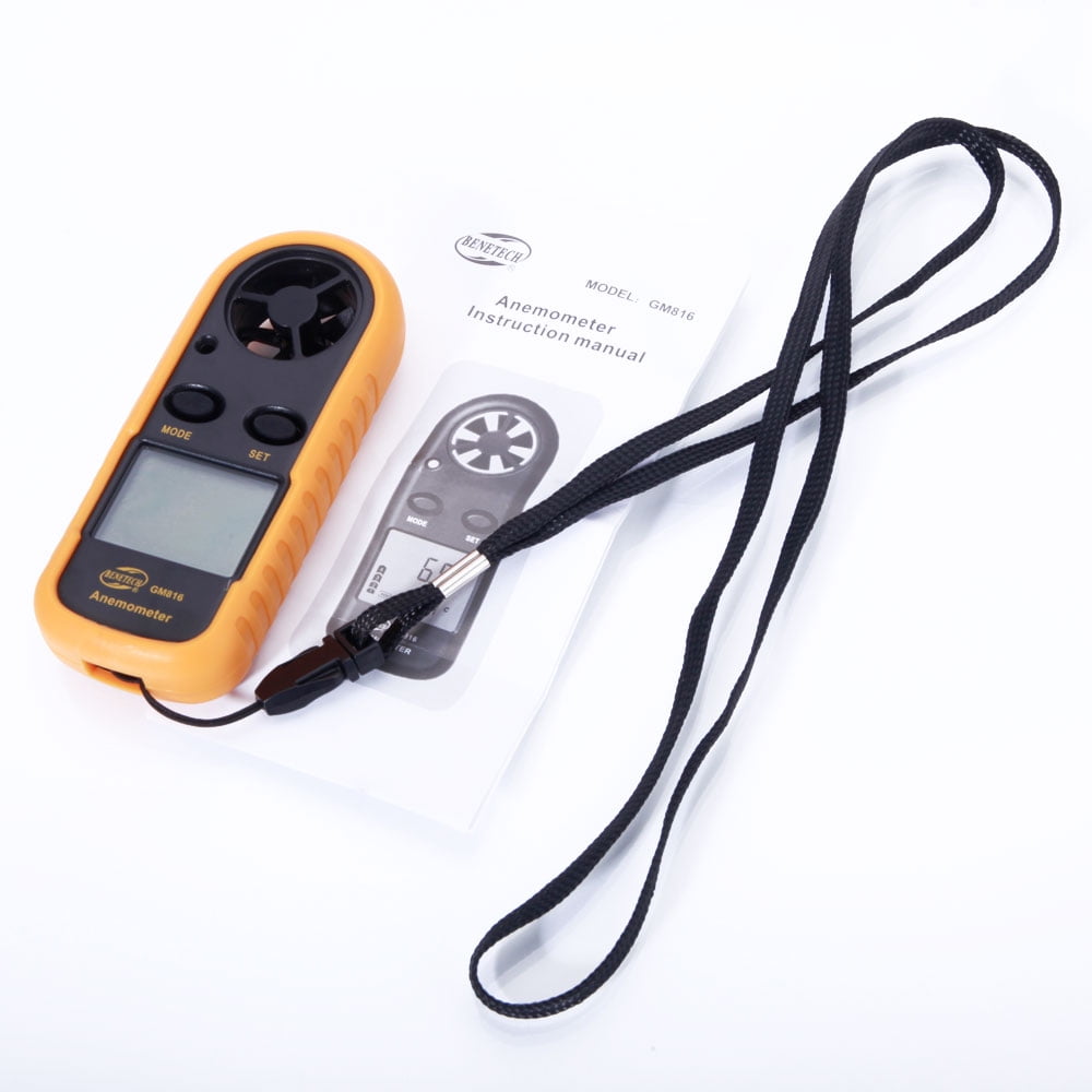 Zimtown Portable LCD Digital Anemometer Wind Speed Gauge Meter Measurement Thermometer by