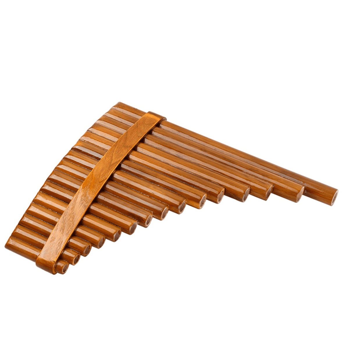 Natural Bamboo Flute,Pan Flute Wind Instrument,Handmade Pan Flute,15 Tones in G Major, Model