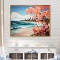thumbnail image 2 of Designart "Escape to a Tropical Beach IV" Extra Large Coastal Framed Wall Art - Coastal Green Coastal Tropical Hallway Framed Wall Art Decor, 2 of 7