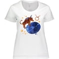 thumbnail image 3 of Inktastic Taurus Constellation Zodiac Sign Illustration Women's Plus Size T-Shirt, 3 of 5