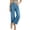 Blue, variant on 2026 Women's High Waist Exposed Button Fly Wide Leg Cropped Jeans, 65% Cotton Blend Soft Stretchy Front Patch Pockets Light Wash Vintage Casual Denim Trousers XS-XL