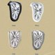 thumbnail image 2 of Melting Twisted Wall Clock Surrealism Salvador Dali Style Watch Decoration, 2 of 4