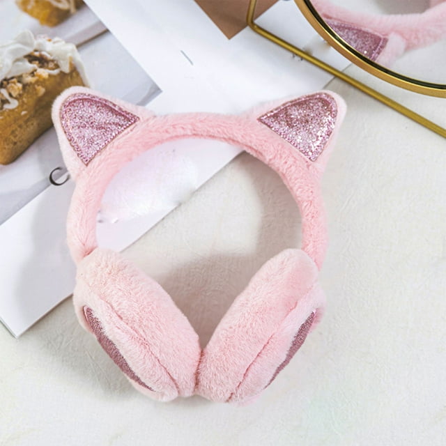hengsof Mignons Cache-Oreilles Animaux Chauds Cache-Oreilles Chat Confortables pour Filles Garçons Enfants