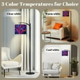 Arc Floor Lamp, 3 Color Temperatures Modern Floor Lamps Blacklight UV