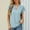 16-Light Blue, variant on SELONE Dressy Tops for Women Plus Size Short Sleeve Tops Blouses Regular Fit T Shirts Pullover Tees Tops Solid T-Shirts V Neck Tops Casual Blouses Easy Care Soft Breathable Pullover Tops Red M