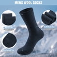 thumbnail image 6 of KOITHOT 5 Pairs Wool Socks for Men, Thick Soft Knit Vintage Boot Crew Socks, 6 of 6