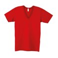 thumbnail image 1 of American Apparel - Camiseta de manga corta con cuello de pico Unisex Hombre Mujer - Verano (Rojo), 1 of 1
