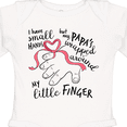 thumbnail image 4 of Inktastic I Have Small Hands, but My Papas Wrapped Around My Little Finger Boys or Girls Long Sleeve Baby Bodysuit, 4 of 5