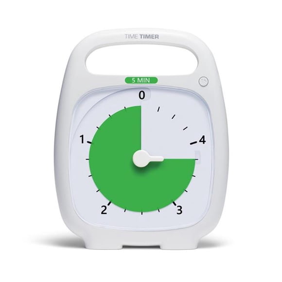 Time Timer TTM05W Minuterie 5 Minutes, Blanc