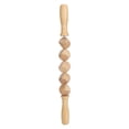 thumbnail image 1 of Rodillo masajeador corporal de madera con diseño de 5 dados para aliviar los músculos y la celulitis, ideal para muslos, glúteos y brazos, 1 of 15