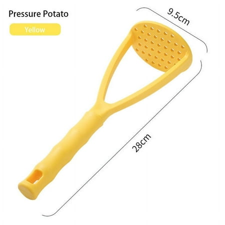 

Mashed Potato Masher Plastic Masher Mud Presser Thick Nonstick Food Masher with Comfortable Rubber Wrapped Handle for Potatoes Avocados Beans or Fruit & Vegetables