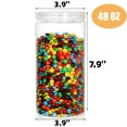 thumbnail image 3 of Artrylin 3 Pack Clear Plastic Jars, 48 OZ Empty Candy Storage Jars, Reusable PET Jar with Screw on Lids, Large Round Dry Food Container for Household and Kitchen Organizing, Nuts, Spices, 3 of 7