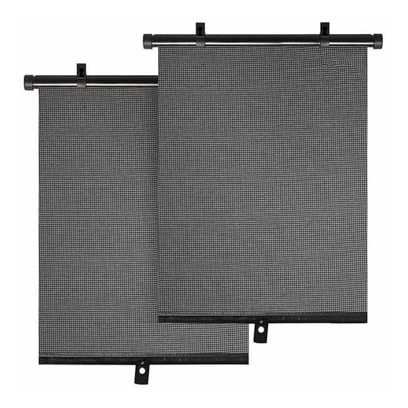 2 Pack Car Window Roller Shades Block Rays for Baby Car Curtain with Suction Cup Retractable Side Window Sun Shade