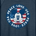 thumbnail image 3 of Disney - Americana - Mickey Peace Love Usa - Women's Lightweight French Terry Long Sleeve Shirt, 3 of 5