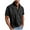 Black, variant on Ashirexll Summer Shirts for Men, Button up Shirt Men, Plus Size Turndown Collar Button up Shirts Short Sleeve Summer Casual Shirts with Pocket
