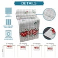 thumbnail image 6 of Valentine's Day Table Runner 36 Inches Long Farmhouse Dress Scarves, Red Love Heart Eucalyptus Grey Check Dining Tablerunner for Coffee Table/Kitchen Island/Party Décor, Small 13" x 36", 6 of 8