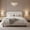 White, variant on HMYG Cream-colored Upholstered Bed with Rubber Wood Foot,Queen