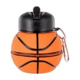 thumbnail image 1 of Botella Mainstays de Plástico Plegable en Forma de Balón de Básquetbol para Bebidas Frías de 550 ml., 1 of 4