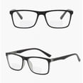 thumbnail image 7 of 3 Pairs of Black Retro Rectangle Bifocal Reading Glasses for men Classic Presbyopic Glasses Spring Hinge Readers +4.00, 7 of 7