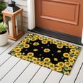 thumbnail image 5 of Bathroom Rugs 2x3 Ft, Sunflower Black Non Slip Area Rugs for Kitchen Bedroom Entryway, Watercolor Floral Vintage Farmhouse Washable Carpet Runner Rug Floor Mats for Bedroom Home Decor, 5 of 9