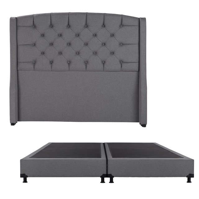 Box DICASA King Size Cabecera Sitka Gris