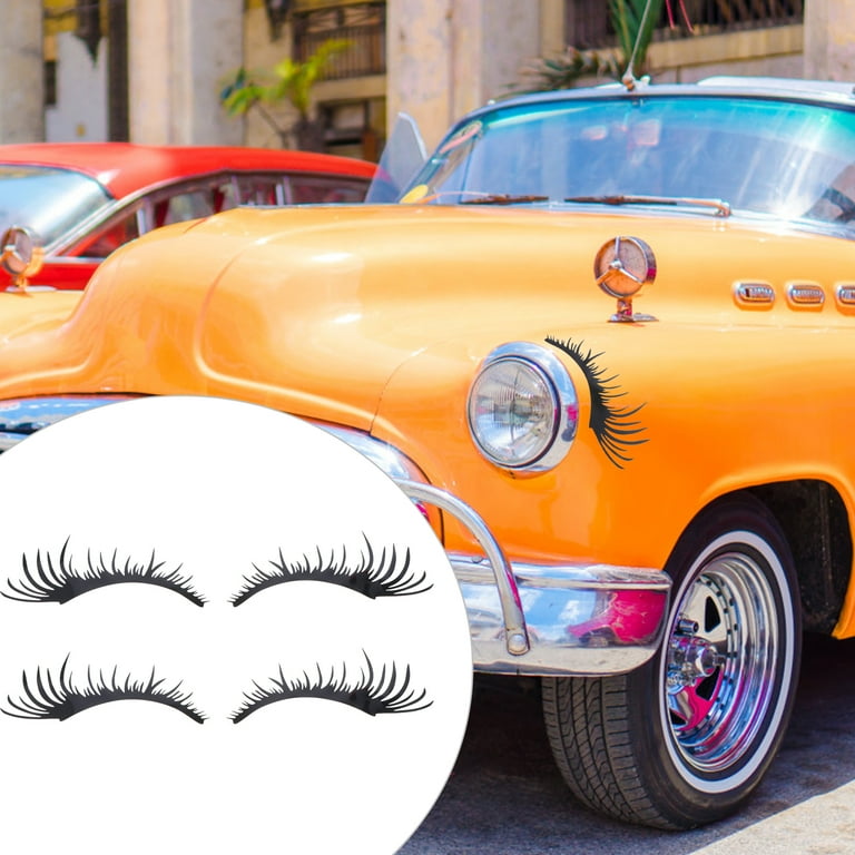 Eyelashes for Car Headlights Eyelash Sticker Decals for Car, eyelashes