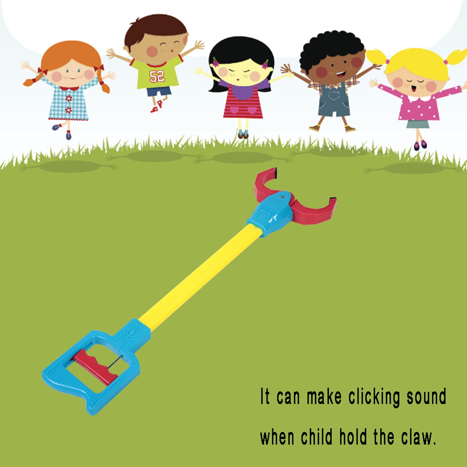 Children Grabber Reacher Tool Hand Claw Grabber Kids Grabbing Pick Up Toys Fun Early Learning And Hand Eye Coordination Toy