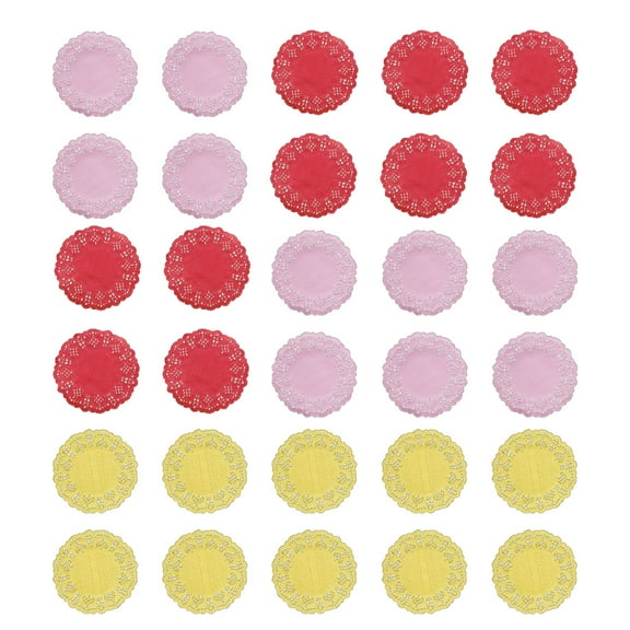 DECORNIJIA Paper Doilies for Coffee Shop Red 300PCS