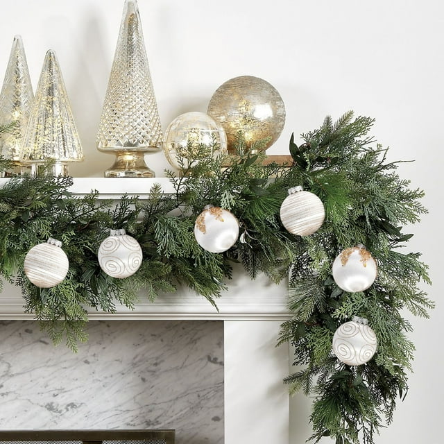 Hot Selling 8cm Silk Thread Christmas Ball Festive Atmospheres Arrangement Christmas Tree Hanging Ball Pendant Shopping Mall Window Decoration