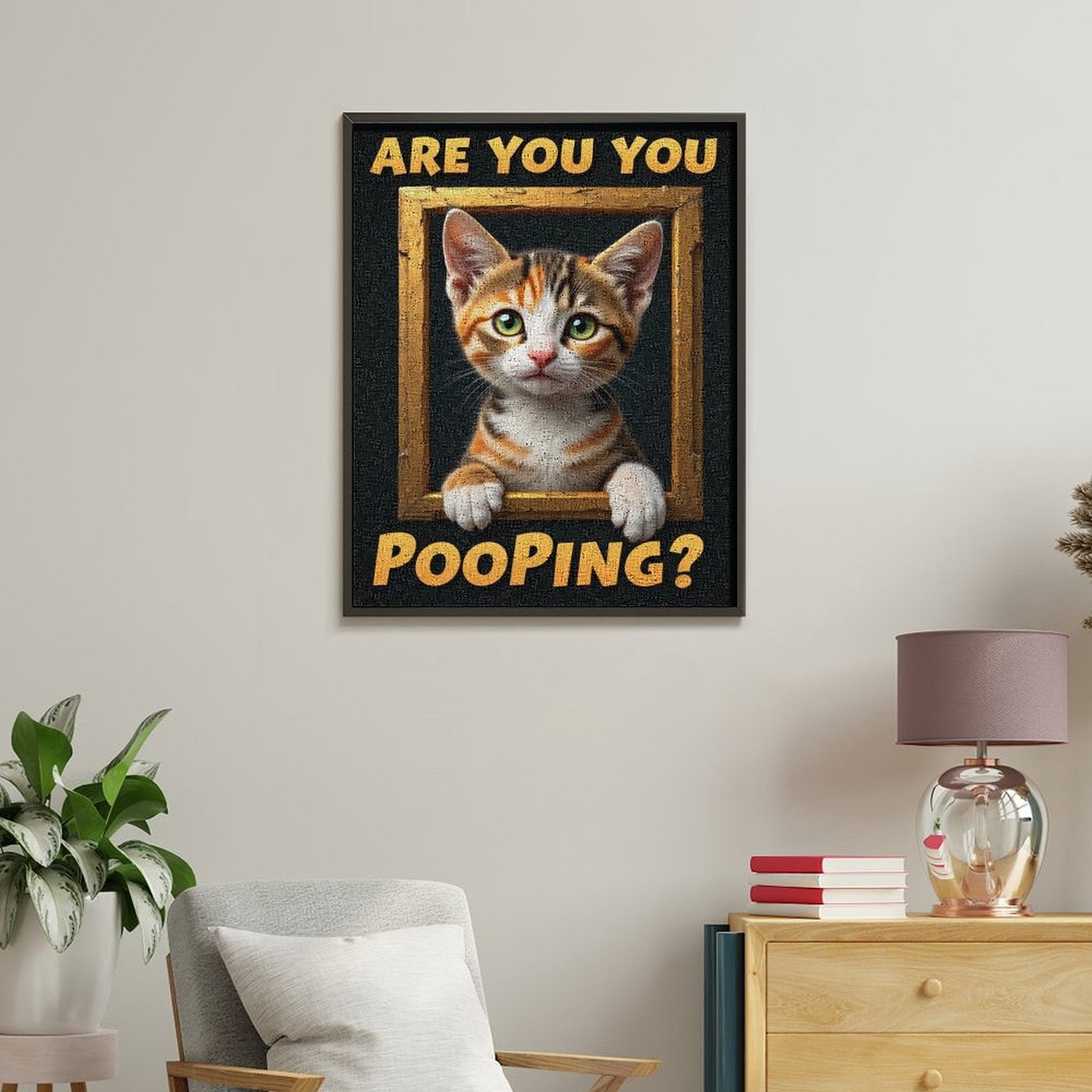 Paint By Numbers Kit for Adults Beginner - DIY Calico Cat Cute Frame Art Retro Canvas Painting Kits for Adults, Frameless Paint By Number for Adults for Home Wall Decor 16x20 Inch