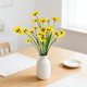 thumbnail image 4 of Artificial Flowers Bouquet Forked Spring Grass Pansy Daisy Stem Plastic Silk Faux Flower 7 Forks 1 Pc Blue Pink White Red Purple Yellow Home Wedding Decor, 4 of 6