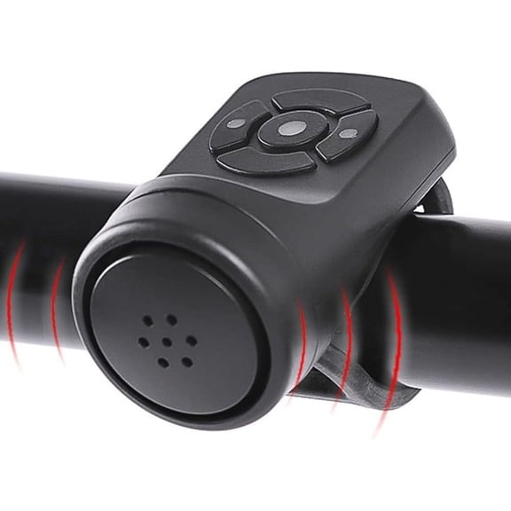 Electric Bike Horn, Electronic Bicycle Bell, 140DB Bike Horn for Adults, 4 Sound Modes Waterproof Horn for Bike, Loudest Bike Horn with Rechargeable Battery for Mountain Bike/Road Bike