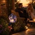 thumbnail image 4 of Weatherproof Crystal Dragon Solar Stake Light, Purple Iridescent Dragon on Crystal Rock LED Outdoor Yard Patio Decor Lamp, 4 of 6