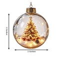 thumbnail image 3 of NWQKYZGH 1Pc Christmas Tree Ornaments, Clear Light-Up Christmas Ball Ornaments, Xmas Tree Ornament with LED Light for Tree Mantel, Holiday Home Decoration & Gift, 3 of 7