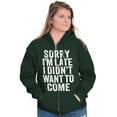 thumbnail image 3 of I Didn't Want to Come Introvert Funny Zip Up Hoodie Men's Women's Brisco Brands 2X, 3 of 6