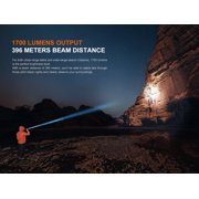 Fenix PD36R V2.0 1700 Lumen Rechargeable Tactical Flashlight + LumenTac Organizer