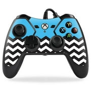 MightySkins PREXBONCO-Baby Blue Chevron Skin for PowerA Pro Ex XBox One Controller Case Wrap Cover Sticker - Baby Blue Chevron