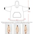 thumbnail image 7 of Hoodie Blanket for Women Men Teens,Oversized Wearable Blanket Sweatshirt Cartoon Warm Cozy with Large Pocket, 7 of 7