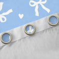 thumbnail image 4 of Erosebridal Blue Bow Love Heart Curtains Pack of 2 (42x84 Each) for Boys Girls, Cute Ribbon Curtains Blackout, 4 of 6