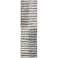 thumbnail image 6 of SAFAVIEH Hudson Shag Jagoda Striped Area Rug, Grey/Ivory, 4' x 6', 6 of 10