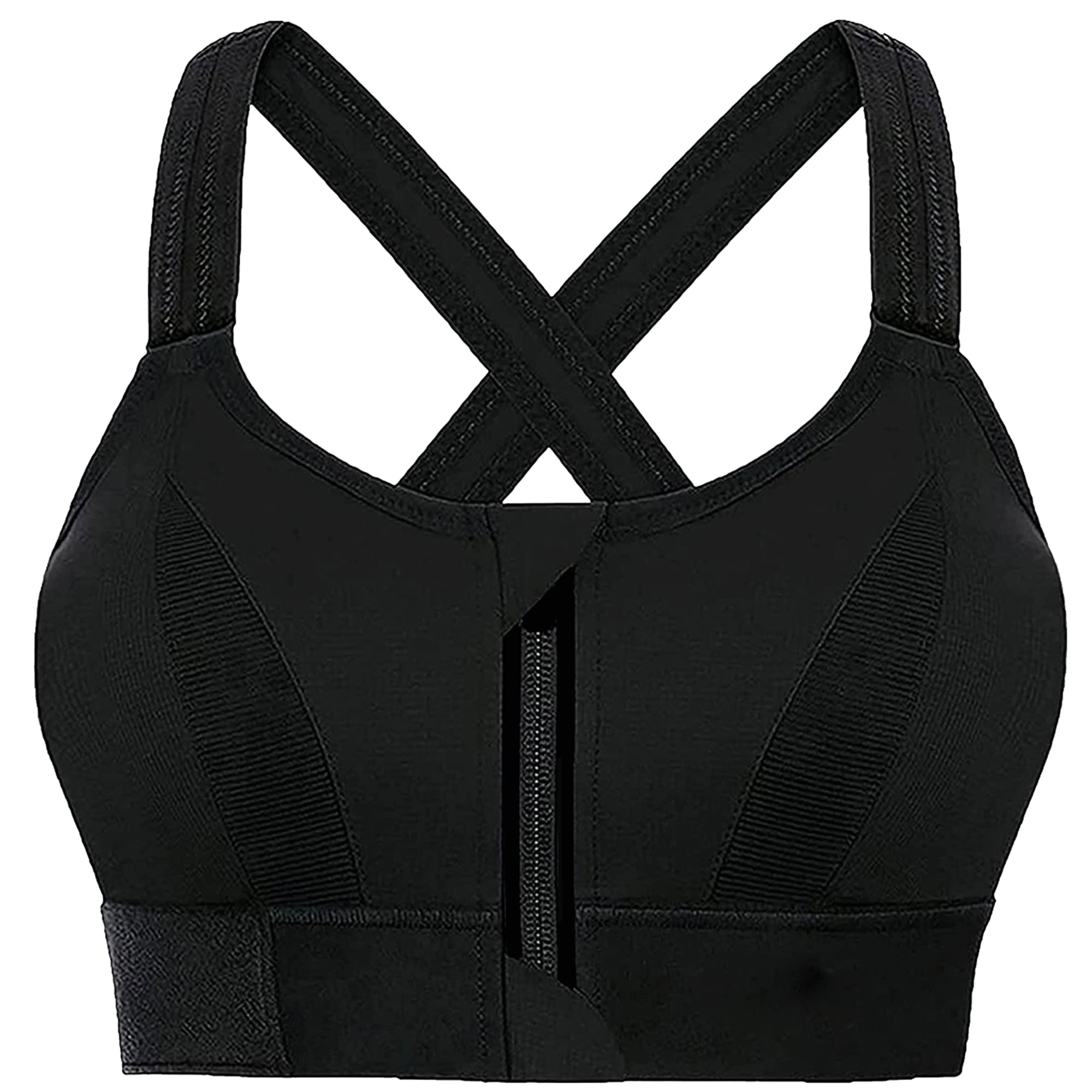 Elbourn 1Pack Women Plus Sports Bra High Impact Racerback Sports Bras