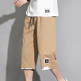 thumbnail image 2 of Bjutir Mens Shorts Casual Summer Shorts With Pockets Plus Size Pants Khaki Xl, 2 of 6