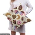 thumbnail image 4 of Ambesonne Colorful Fabric by the Yard Upholstery, Coffee Cups Cookies, 5 Yards, Multicolor, 4 of 4