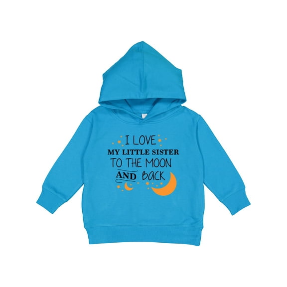 Inktastic I Love My Little Sister to the Moon and Back Toddler Hoodie