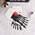 thumbnail image 5 of Skull Skeleton Printed Toe Separator Five Finger Short Socks Breathable Holiday Ankle Socks, 5 of 9