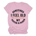 thumbnail image 5 of Sakmal Ladies Tops Under $5 Short Sleeve Quotes Crew Neck T-Shirts Womens Shirts Plus Size, 5 of 6