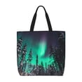 thumbnail image 1 of Fotbe Northern Lights 2 Bolsa Tote con Estampado para Mujer, Bolsos con Cremallera, Bolsa de Hombro Casual de Gran Capacidad con Bolsillos Internos, 1 of 7