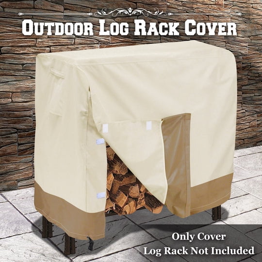 SUNRISEUMBRELLA Log Rack Cover Waterproof 600D Oxford Garden Patio Veranda Firewood Protect Cove